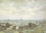 Vincent Van Gogh View of the Roofs of Paris (nn04) painting
